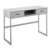 LumiSource Franklin Console Table, Grey Metal - TBC-FRANKLINGYGY