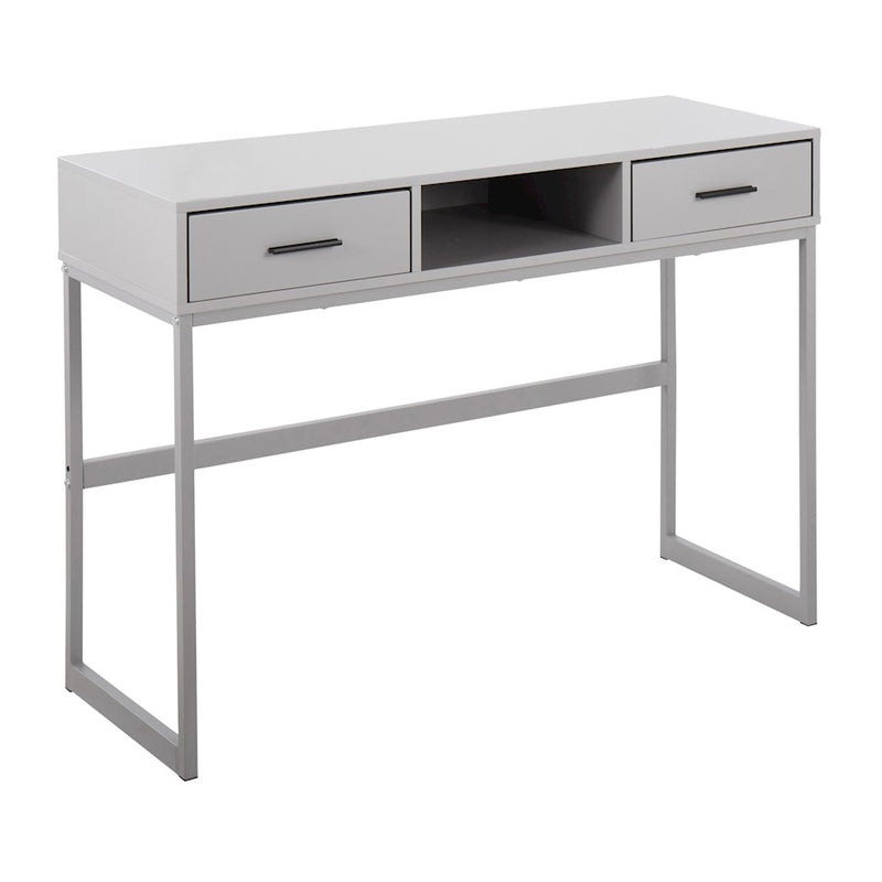 LumiSource Franklin Console Table, Grey Metal - TBC-FRANKLINGYGY