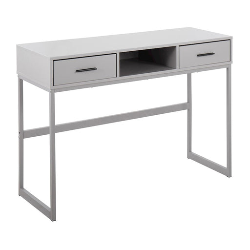 LumiSource Franklin Console Table, Grey Metal - TBC-FRANKLINGYGY