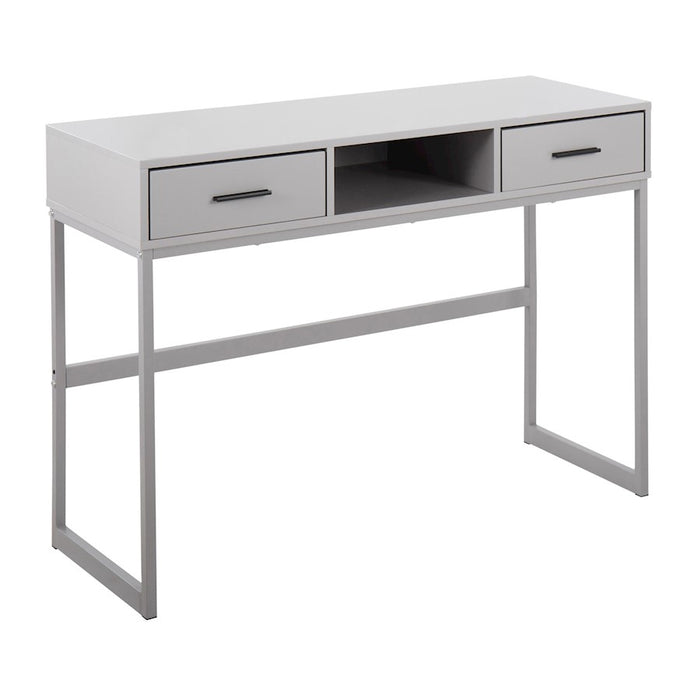 LumiSource Franklin Console Table, Grey Metal - TBC-FRANKLINGYGY