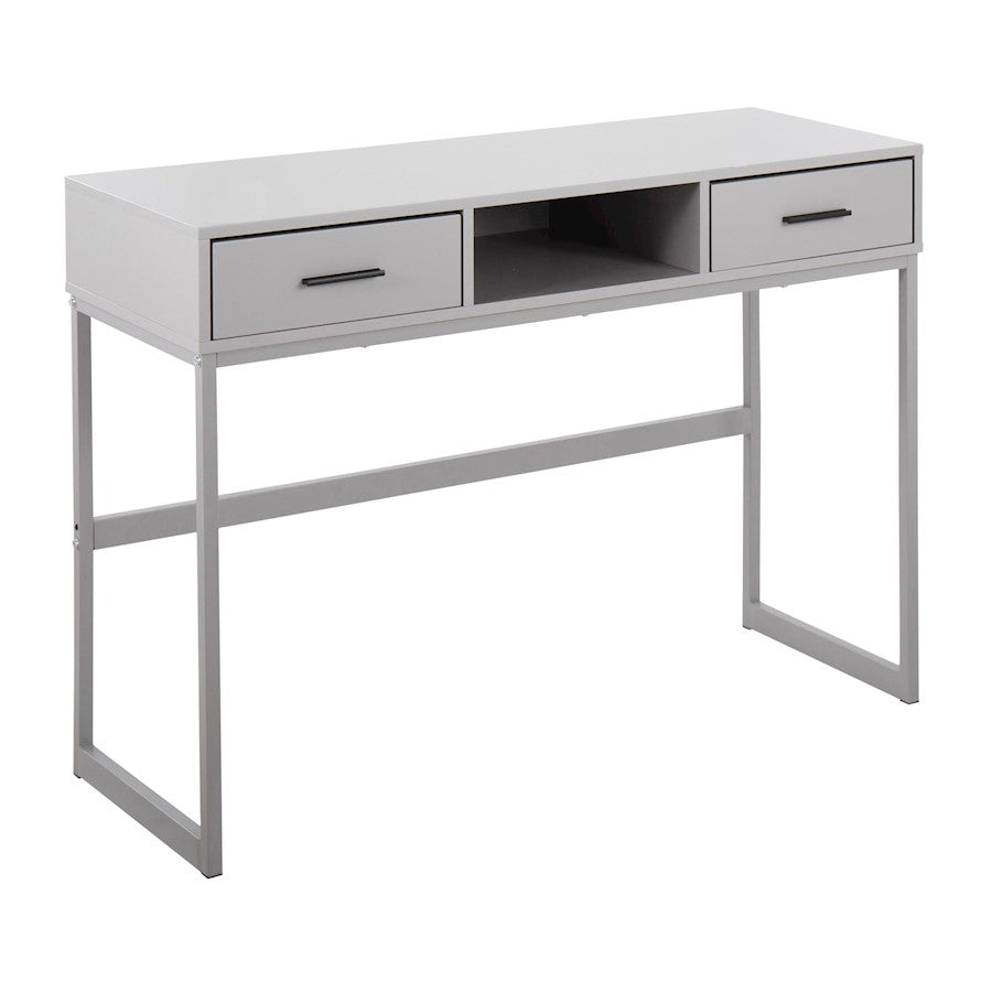 LumiSource Franklin Console Table, Grey Metal - TBC-FRANKLINGYGY