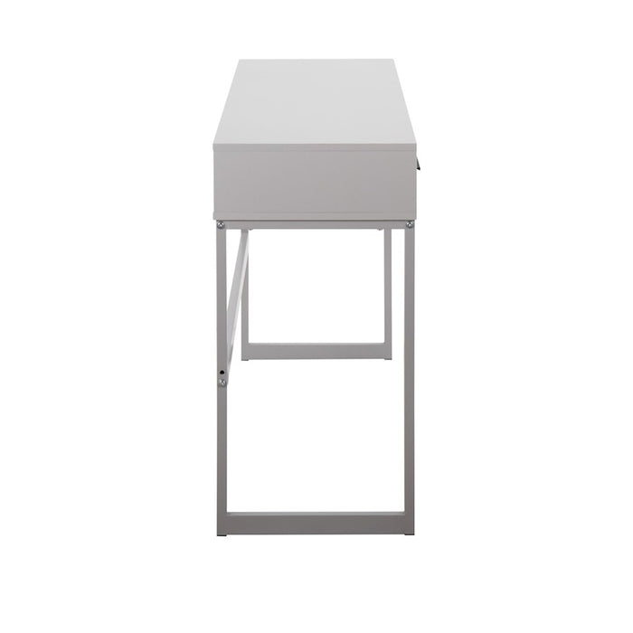 LumiSource Franklin Console Table, Grey Metal