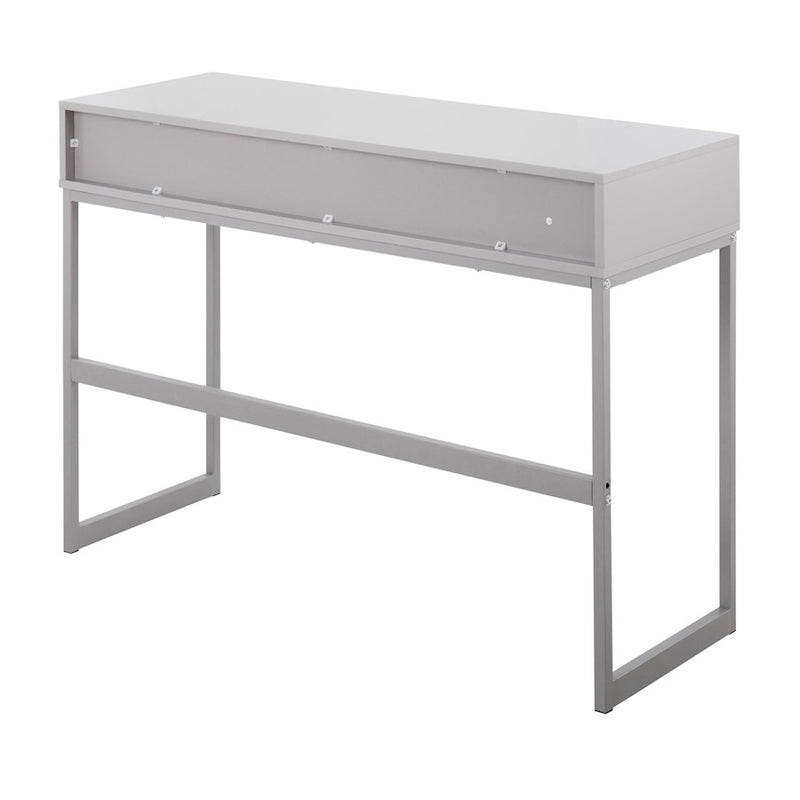 LumiSource Franklin Console Table, Grey Metal