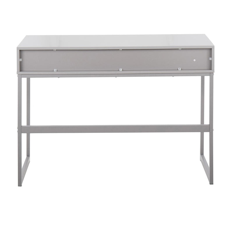 LumiSource Franklin Console Table, Grey Metal