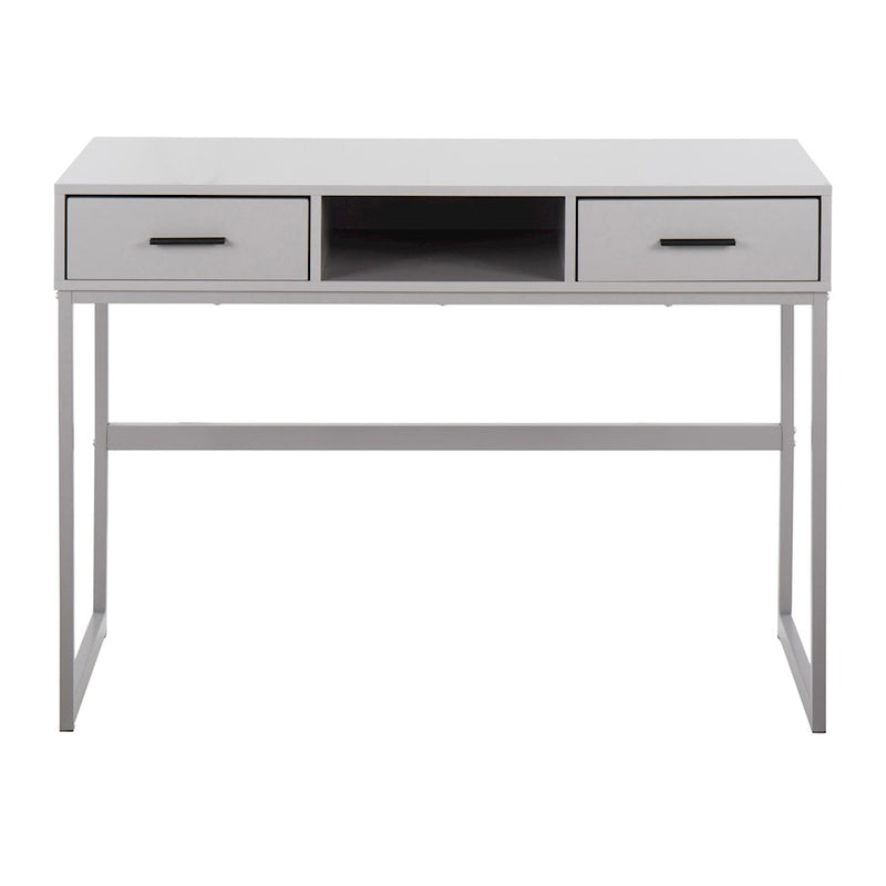 LumiSource Franklin Console Table, Grey Metal
