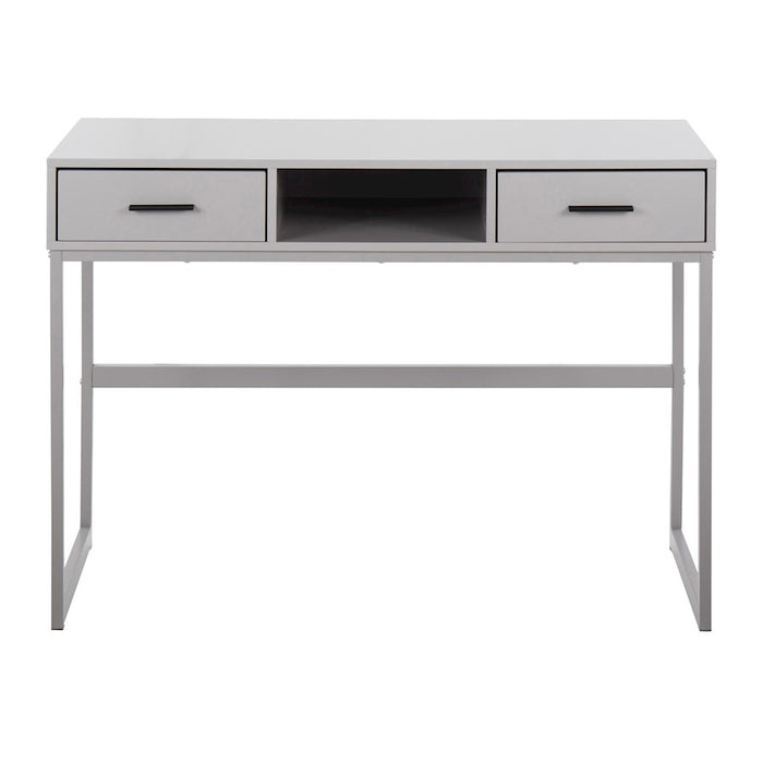 LumiSource Franklin Console Table, Grey Metal