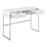 LumiSource Franklin Console Table, White Metal
