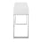 LumiSource Franklin Console Table, White Metal