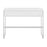 LumiSource Franklin Console Table, White Metal