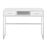 LumiSource Franklin Console Table, White Metal