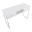 LumiSource Franklin Console Table, White Metal