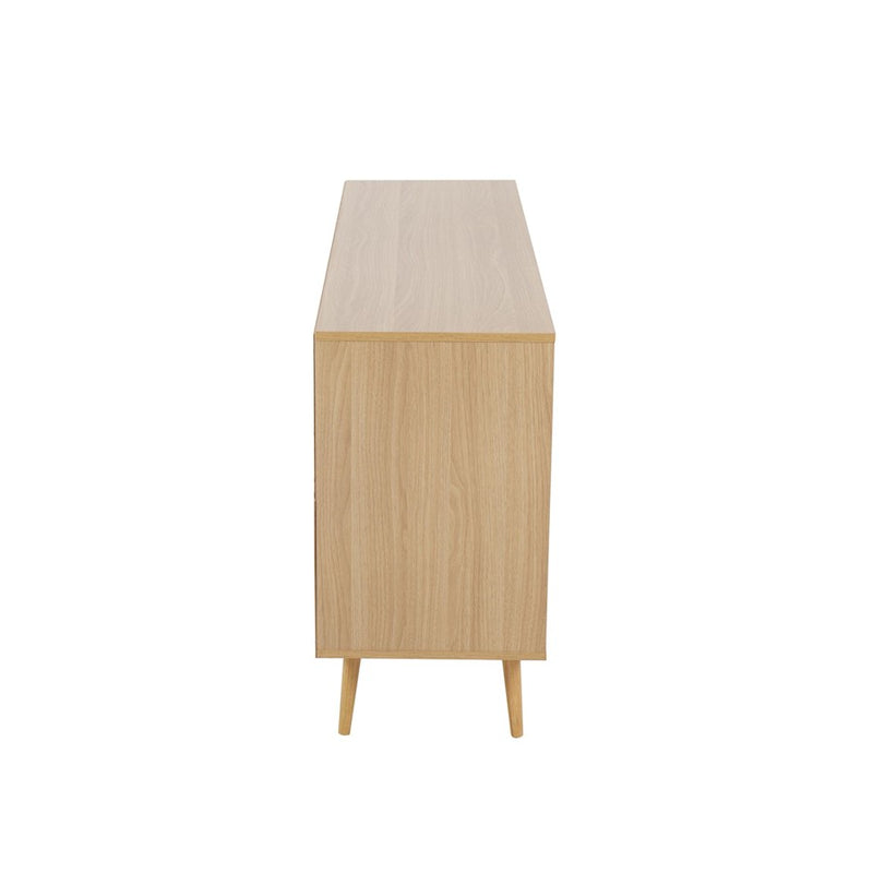 LumiSource Astro Sideboard in Natural Wood/White Wood