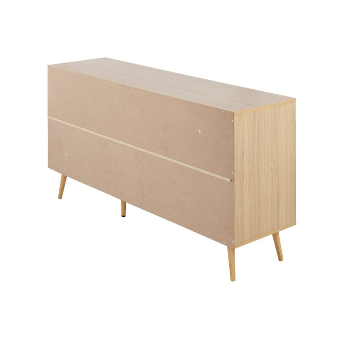 LumiSource Astro Sideboard in Natural Wood/White Wood