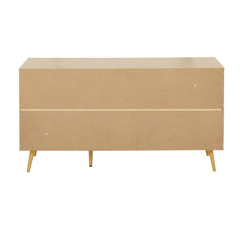 LumiSource Astro Sideboard in Natural Wood/White Wood
