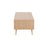 LumiSource Astro Coffee Table in Natural Wood/White Wood
