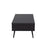 LumiSource Bora Bora Coffee Table in Black Wood/Rattan