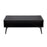 LumiSource Bora Bora Coffee Table in Black Wood/Rattan