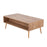 LumiSource Bora Bora Coffee Table in Natural Wood/Rattan