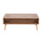 LumiSource Bora Bora Coffee Table in Natural Wood/Rattan