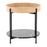 LumiSource Daniella End Table, Black/Natural Wood/Black Marble