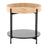 LumiSource Daniella End Table, Black/Natural Wood/Black Marble