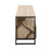 LumiSource Folia TV Stand in Natural Wood/Black Steel