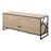LumiSource Folia TV Stand in Natural Wood/Black Steel