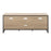 LumiSource Folia TV Stand in Natural Wood/Black Steel