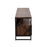 LumiSource Folia TV Stand in Walnut Wood/Black Steel