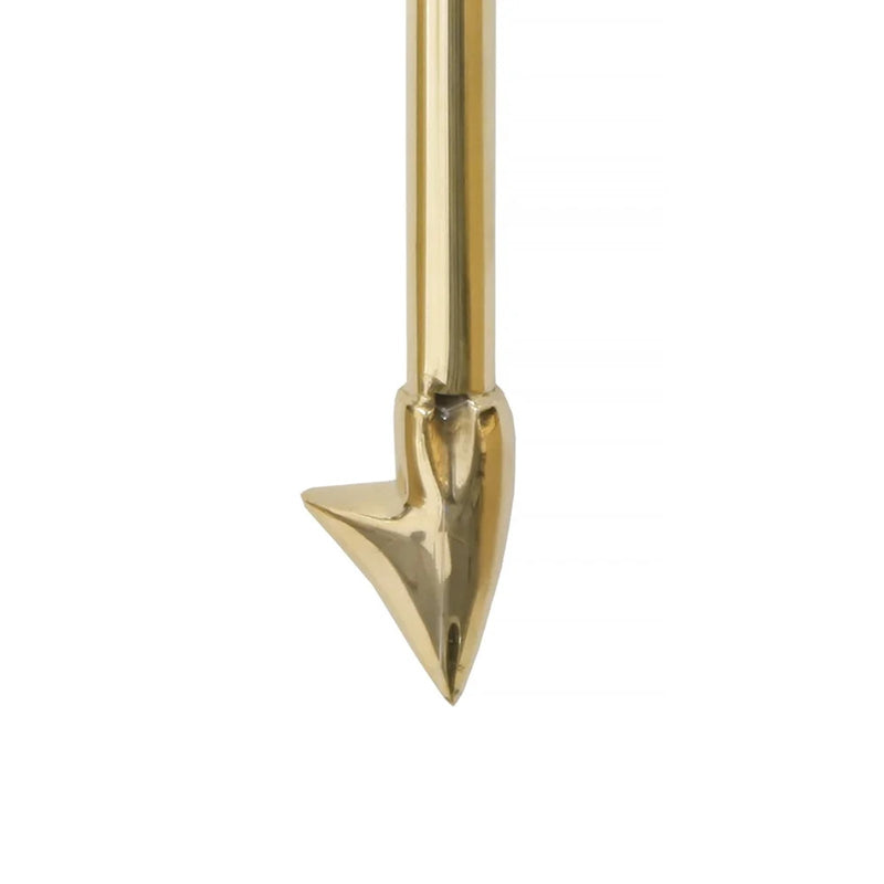 Minuteman International 47in Brass Poker & Blow Poke | Traditional Solid Brass Fireplace Tool | Living Room & Hearthside Accessory | Model BP-03