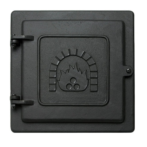 Minuteman International Clean-Out Door 8x8 in | Cast Iron Matte Black | Fireplace & Chimney Access | 10.5 x 10.5 x 1 in | Model CDR-08