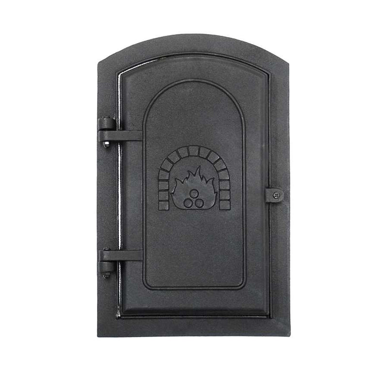 Minuteman International CDR-12 8x12in Cast Iron Clean-Out Door | Matte Black Hinged Access Door | Basement & Utility Room Wall Access | Model CDR-12