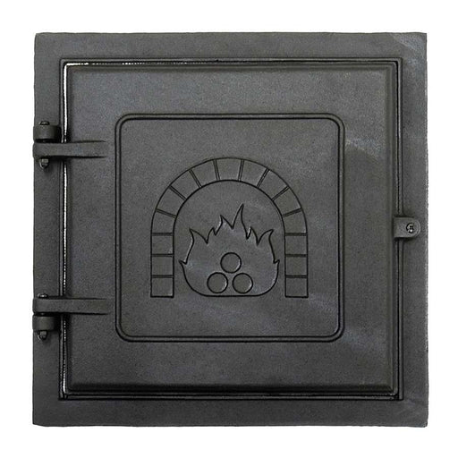Minuteman International CDR-212 12x12 Cast Iron Clean-Out Door | Matte Black Hinged Single-Bolt Closure | Fireplace & Chimney Access | Model CDR-212