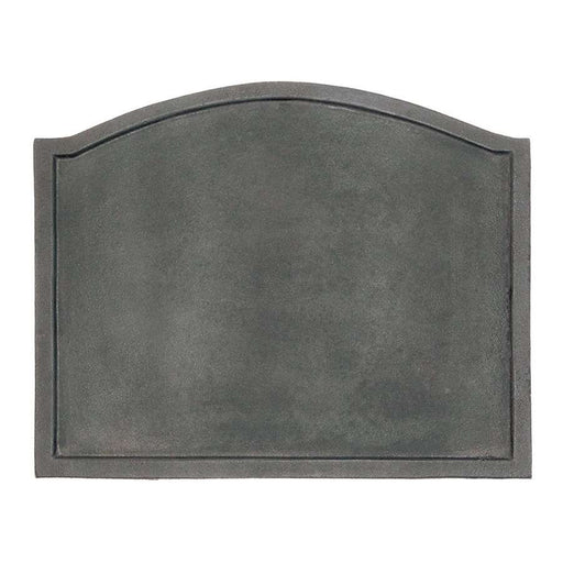 Minuteman International CFB-08 Plain Fire Back | Traditional Cast Iron Matte Black | Wood & Gas Fireplace Heat Reflector | Model CFB-08
