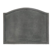 Minuteman International Large Plain Design Fire Back | Cast Iron Matte Black | Fireplace Heat Reflector & Decor | Model CFB-09