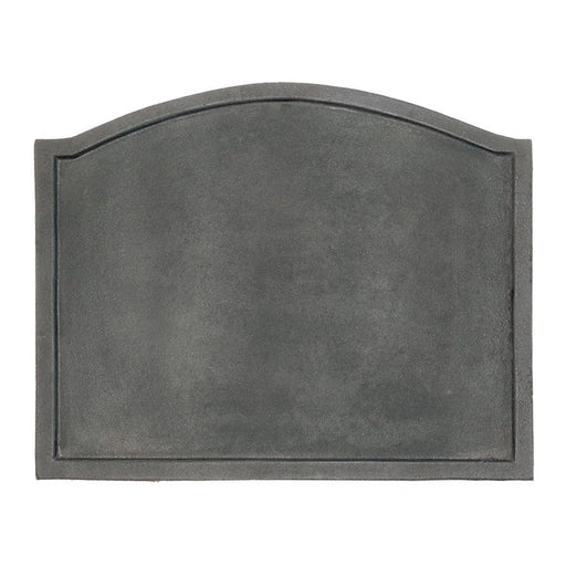 Minuteman International Large Plain Design Fire Back | Cast Iron Matte Black | Fireplace Heat Reflector & Decor | Model CFB-09