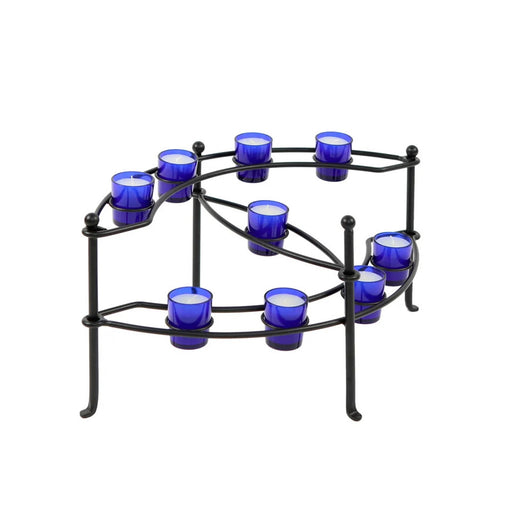 Minuteman International CH-21 Votive Candelabra | Black Wrought Iron Hearth Candle Holder | Indoor & Outdoor Fireplace & Table Decor | Model CH-21