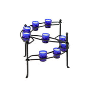 Minuteman International CH-21 Votive Candelabra | Black Wrought Iron Hearth Candle Holder | Indoor & Outdoor Fireplace & Table Decor | Model CH-21