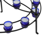 Minuteman International CH-21 Votive Candelabra | Black Wrought Iron Hearth Candle Holder | Indoor & Outdoor Fireplace & Table Decor | Model CH-21