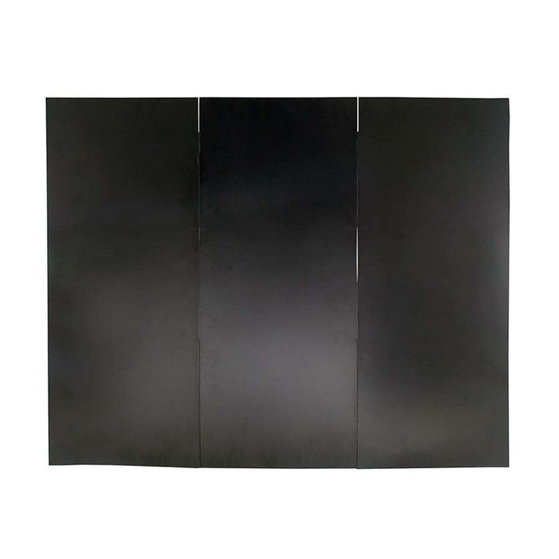 Minuteman International 40 x 32 in Draft Guard Cover | Black Wrought Iron Fireplace Accessory | Keep Warm Air In, Cold Air Out | Model DGC-01