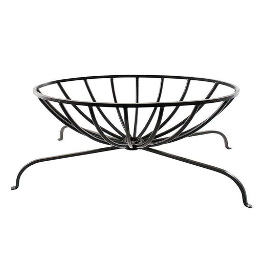 Minuteman International 29in Basket Grate | Black Steel Fireplace Log Holder | Living Room & Fireplace | 29 x 16 x 9 in | Model FGB-02