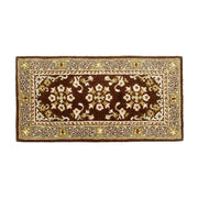Minuteman International Oriental 44x22in Rectangle Hearth Rug | Traditional Coffee Wool | Fireplace & Entryway Floor Protection | Model H-28