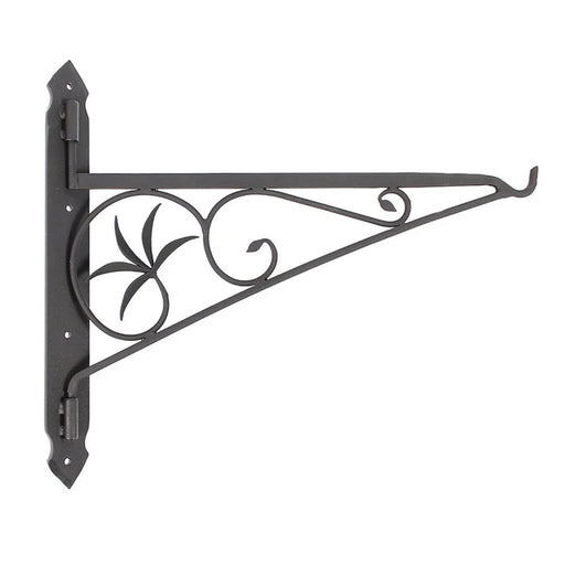 Minuteman International MC-24 24in Swivel Arm Fireplace Crane | Wrought Iron Black Powder Coated | Hearth Cooking & Kettle Hanger | Model MC-24
