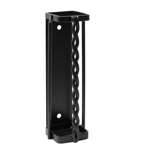 Minuteman International Twisted Rope Match Holder | Rustic Wrought Iron Graphite Powder Coated | Fireplace & Hearth Accessory | Model MH-30