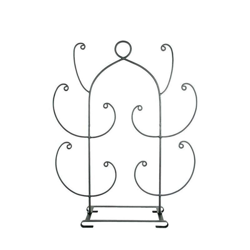 Minuteman International Mitten Tree 10-Arm | Wrought Iron Graphite Powder Coating | Entryway & Mudroom Drying Rack | 23.5 x 8 x 30 in | Model MT-01