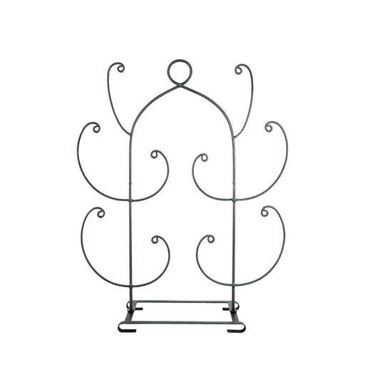 Minuteman International Mitten Tree 10-Arm | Wrought Iron Graphite Powder Coating | Entryway & Mudroom Drying Rack | 23.5 x 8 x 30 in | Model MT-01