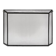 Minuteman International Spark Guard Screen 44in W x 33in H | Graphite Wrought Iron Fireplace Screen | Living Room & Hearth Protection | Model S-54L