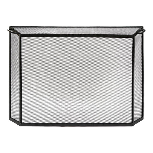 Minuteman International Spark Guard Screen 44in W x 33in H | Graphite Wrought Iron Fireplace Screen | Living Room & Hearth Protection | Model S-54L