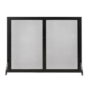 Minuteman International Classic Fireplace Screen with Doors 44in | Graphite Wrought Iron | Living Room & Covered Patio | 44 x 5 x 33 in | Model S-63L