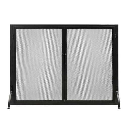 Minuteman International Classic Fireplace Screen with Doors 44in | Graphite Wrought Iron | Living Room & Covered Patio | 44 x 5 x 33 in | Model S-63L